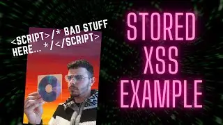 Stored XSS Example #XSS #Websecurity