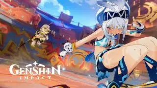 Mualani vs Kachina Tournament Cutscene | Genshin Impact JP Dub