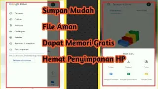 Cara Upload file Atau Gambar dan vidio  dengan Google Drive menggunakan handphone || Hemat memori HP