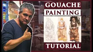 7 Steps to Paint a Costumed Character in Gouache - Watts Weekly