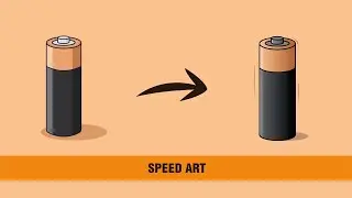 #adobeillustrator #graphicdesign #digitalillustration Rehaciendo ilustraciones antiguas - Batería