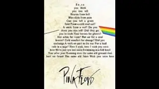 Wish You Were Here Cover. Pink Floyd