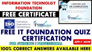 Information Technology Foundation Quiz Certificate – Free Quiz Certification