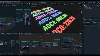 Blender Geometry Nodes + Embedded Real-time Data Visualization