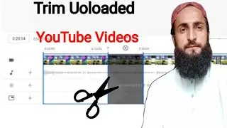 How to Youtube Editor | trim your videos after uploading on youtube | crop yt videos