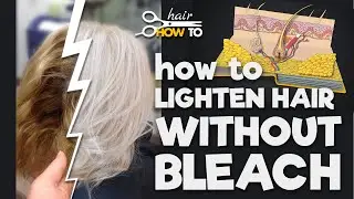 How to LIGHTEN HAIR WITHOUT BLEACH || Structure of the skin || Info KIT #1