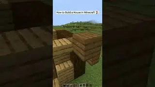 🪓 Minecraft Wooden House tutorial 🔨| #shorts #minecraft