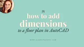 How to dimension a floor plan in AutoCAD