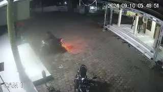 Pencurian Motor Tertangkap CCTV
