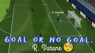 Goal or No Goal.. ? 🧐 R. varane 🏃 Online match 🔥 | Funny video |pes mobile 2021 #short