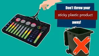 Cleaning a sticky plastic product like the K-Mix from Keith McMillen