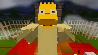 BART SIMPSON TURNS INTO A GHOST | The Simpsons | Minecraft