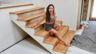 We didn't expect the staircase to look THIS GOOD…