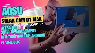 Cette caméra rotative à une AUTONOMIE SANS LIMITE et d'autres atouts ! Aosu Solar Cam D1 Max