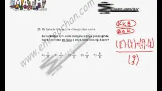 2012 LYS MATEMATİK ÇÖZÜMLERİ-22.SORU-OLASILIK.avi