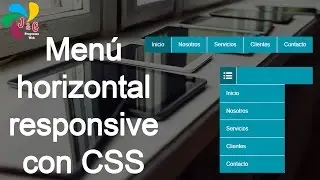 Menu horizontal responsive con HTML y CSS