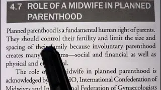 Role of A Midwife in Planned Parenthood | Role of A Midwife | Sandhya OBG Study Point
