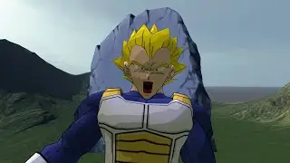 ベジータの岩盤シーンをGmodで再現してみた (Reproduction video of Vegeta being defeated by Broly)