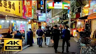 Ueno Night Walk 24min [4K Walk in Tokyo ASMR]