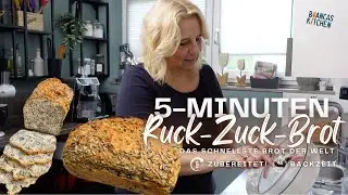 Das 5-Minuten Ruck-Zuck-Brot | Kürbiskernbrot aus dem Ofen