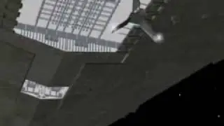 star wars, imperial star destroyer in movie test. BLENDER 2.49