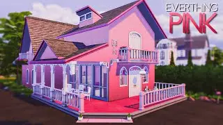 The Sims 4 - EVERTHING PINK HOUSE - Speed Build ( NO CC ) ( busra-tr Sims 03.05.2020 )