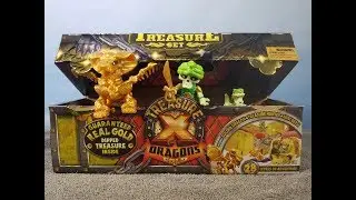Treasure X Dragons Season 2 Big Treasure Chest WIth Real Gold Dipped FInd!!!