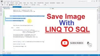 How to Save Image Using LINQ To Sql IN VB.NET