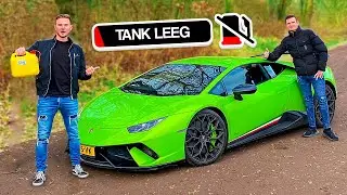 RIJDEN TOTDAT DE BENZINE OP IS IN LAMBORGHINI!