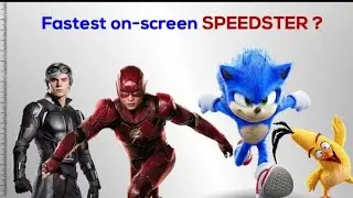 🦸🏻‍♂Fastest on screen Characters || Speed comparison