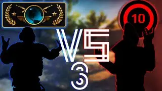 FACEIT LEVEL 10 VS GLOBAL ELITE #3 | CS:GO