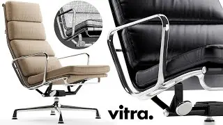 №208. Modeling Chair " VitraSoft Pad " Autodesk 3ds Max & marvelous designer