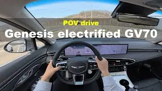2025 Genesis electrified GV70 POV drive