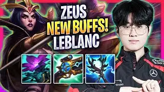 ZEUS TRIES LEBLANC WITH NEW BUFFS! - T1 Zeus Plays Leblanc TOP vs Twisted Fate! | Season 2024