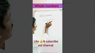 Whole Numbers | Number system | Pasha maths guru 💥🕵️#shorts #shortsviral #youtube shorts.