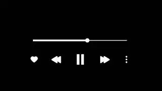Black Screen Music Player Overlay (4K) Music PlayerOverlay Template⚫ Avee Player Template HD