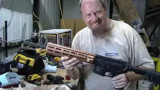 Brave Dave H Copper plated a AR-15 hand guard