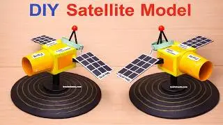 satellite model making easy - diy - science project for exhibition | howtofunda