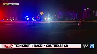 Teen shot in back, hospitalized in Grand Rapids
