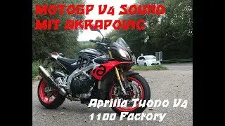 Aprilia Tuono 1100 Factory V4 mit Akrapovic! 175 PS Naked Bike mit heftigstem Sound auf Erden!