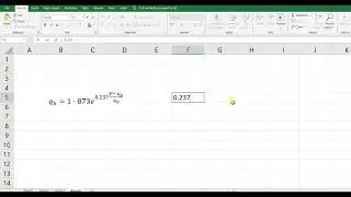 How to Calculate Exponential Value in MS Excel ||