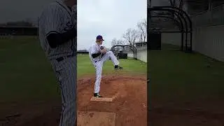 What Do You See?? College Pitcher Slow Motion Change Up Pitch POV