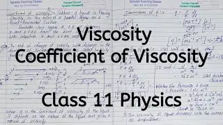 Viscosity | Chapter 9 | Mechanical Properties of Fluids | Class 11 Physics