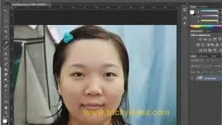 Adobe Photoshop CS6 Tutorials: Spot healing tool with contain aware to fix face pimples & face marks