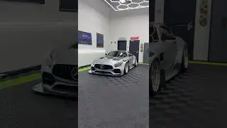 Widebody AMG GT wrapped in a Satin Silver Metallic 🔥