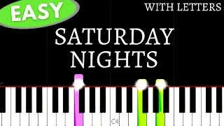 Khalid - Saturday Nights | Easy Piano tutorial