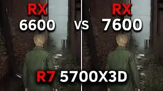RX 7600 vs RX 6600 | Test in 17 Games at 1080p | RYZEN 7 5700X3D | 2024