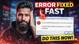Fixed Package failed updates dependency or conflict validation in Windows 11