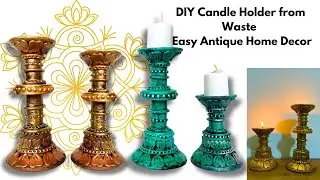 DIY Diwali Candle Holder from Waste Material