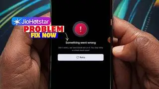 Jiohotstar Something Went Wrong Problem | Jiohotstar Not Working Problem | Jio Hotstar Problem
